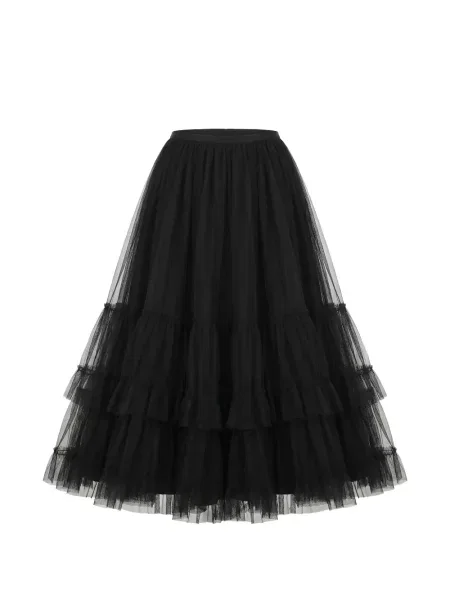 Fusta maxi Valentino Garavani din tul negru