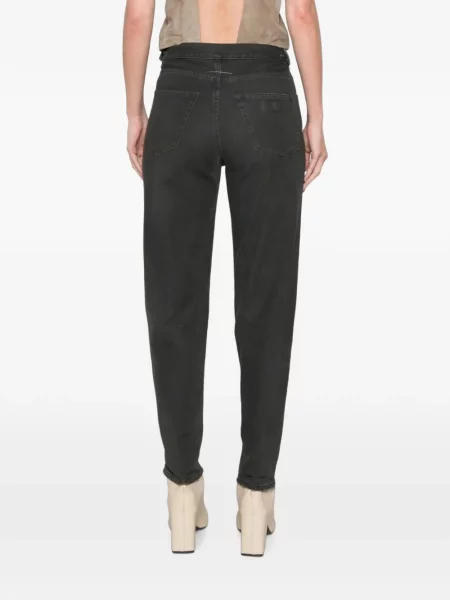 Blugi drepți Mm6 Maison Margiela negru