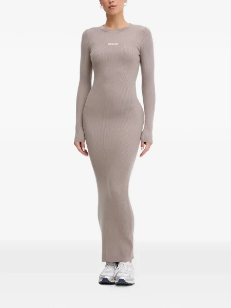 Sukienka maxi Guess z autografem