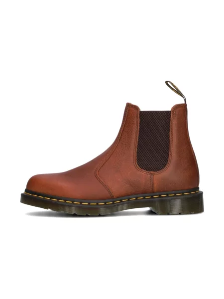 Botki Dr. Martens skórzane brązowe