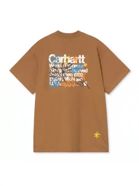 Carhartt WIP S/S Primary T-Shirt t-shirt brązowa