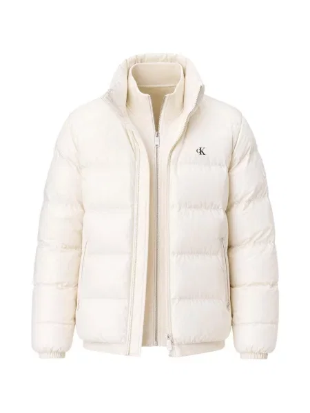 Geacă de blugi Calvin Klein Jeans alb