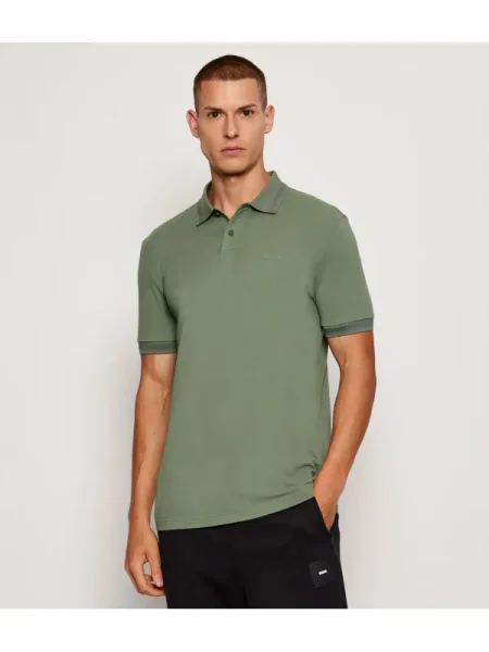 BOSS GREEN Polo Pio 1 | stretch verde
