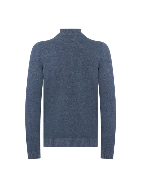 Sweter Fedeli elegancki niebieski