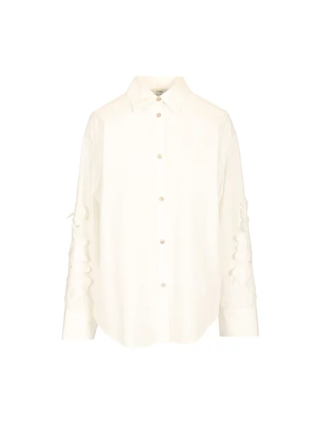 Forte Forte koszula relaxed z kołnierzykiem klasycznym shirt biały