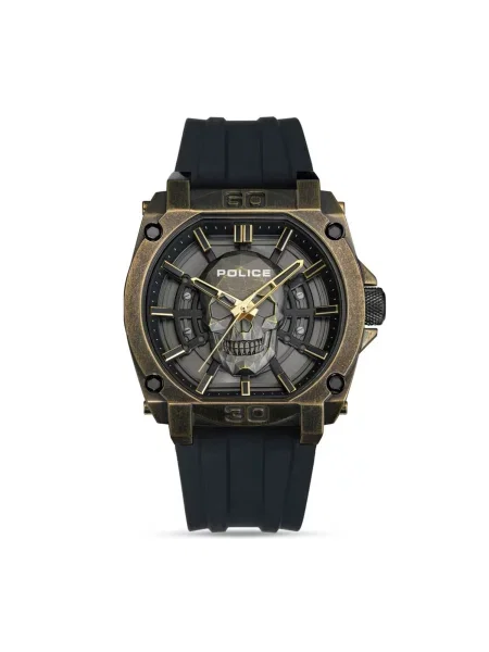 POLICE Analogové hodinky Watch Norwood-Skull' černá