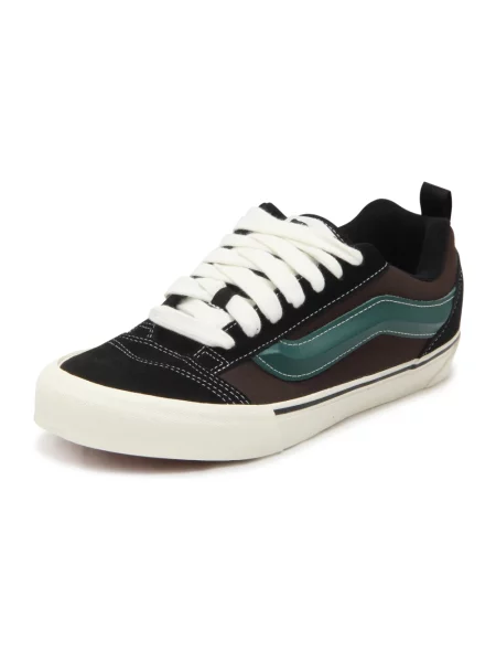 Sneakersy Vans w miejskim stylu skórzane zielone