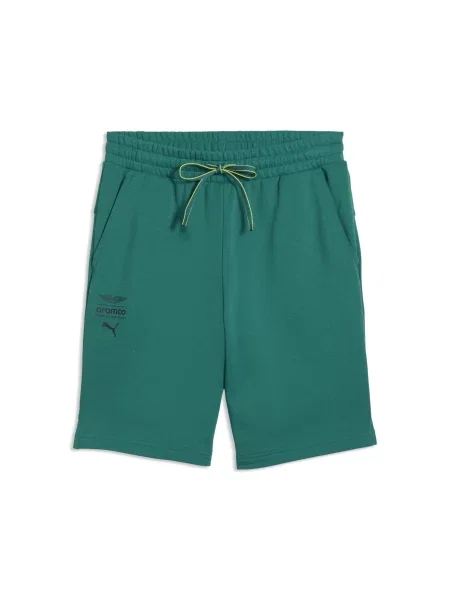 Szorty PUMA x ASTON MARTIN ARAMCO TEAM Essentials Akcesoria S zielony