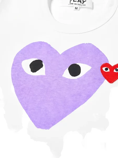 Koszulka dziecięca Comme Des Garcons Play biała