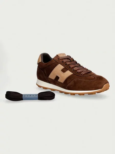 Замшевые кроссовки Hogan