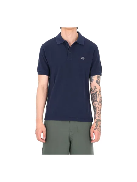 Koszulka polo Kenzo w kwiatki niebieska