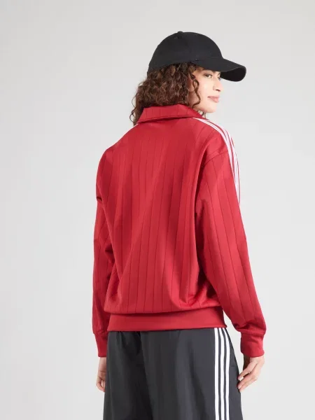 ADIDAS ORIGINALS Tepláková bunda FB červená biela