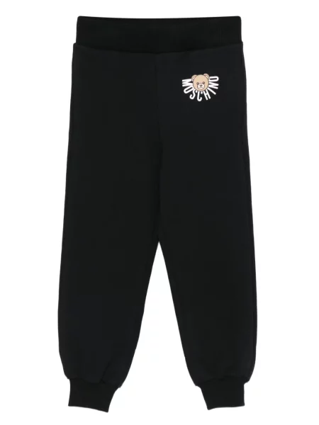 Spodnie dziecięce Moschino czarne