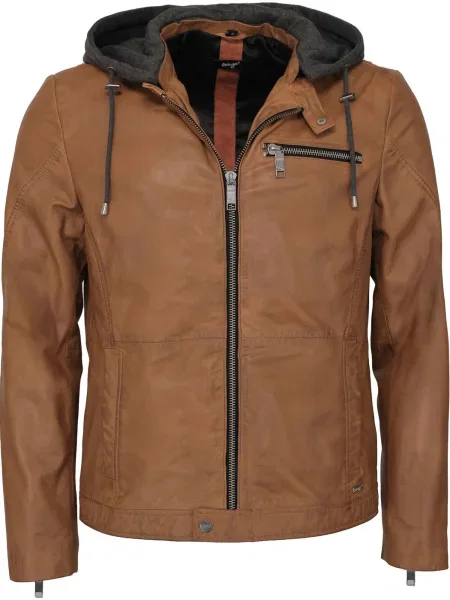 Maze Prehodna jakna konjak / siva črna