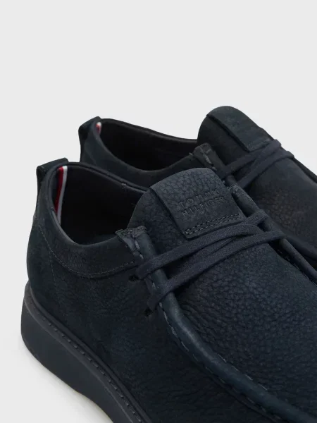 Ботинки Tommy Hilfiger из нубука синие