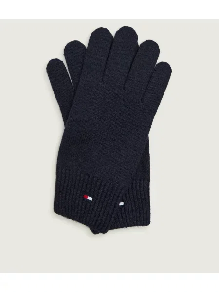 Tommy Hilfiger Mănuși cu adaos de lână albastru