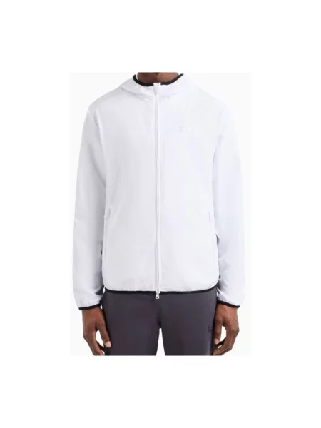 Kurtka Emporio Armani Ea7 z długim rękawem biała
