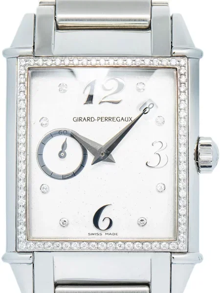 Diamant hodinky Girard-perregaux Pre-owned bílé