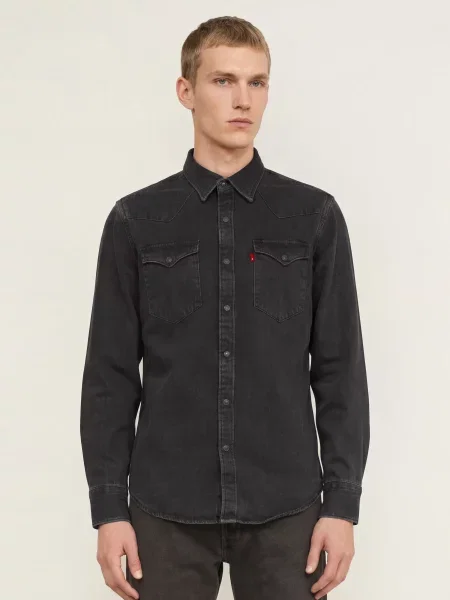 Levi's® Džínová Košile Barstow Standard Fit černá