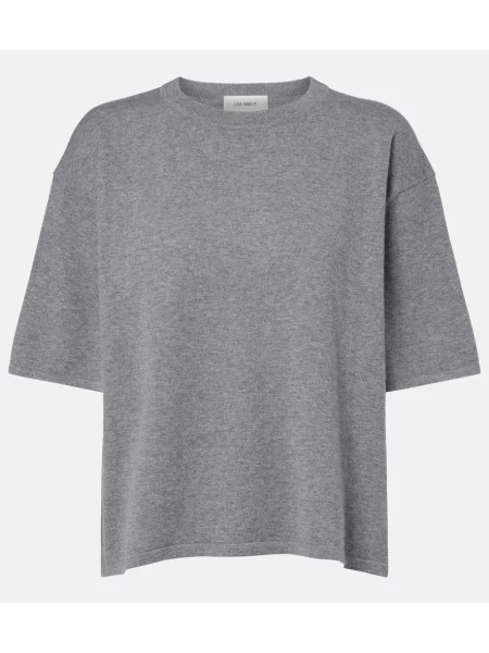 Tricou Lisa Yang din cașmir gri