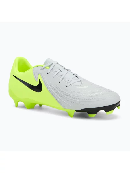 Încălțăminte de fotbal pentru bărbați Nike Phantom GX 2 Academy FG/MG metallic silver/volt/black negru