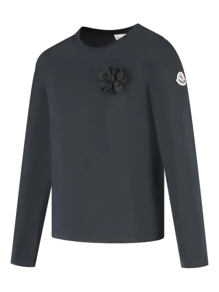 Koszulka dziecięca Moncler Enfant czarna