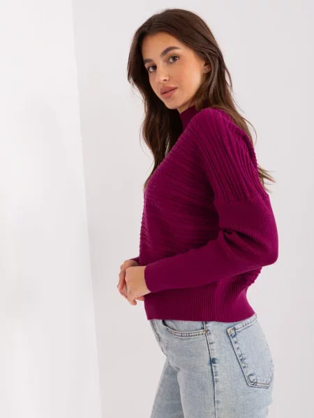 Pulover Wool Fashion Italia violet