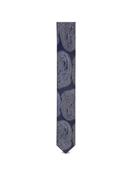 Cravată Pal Zileri cu model paisley albastru