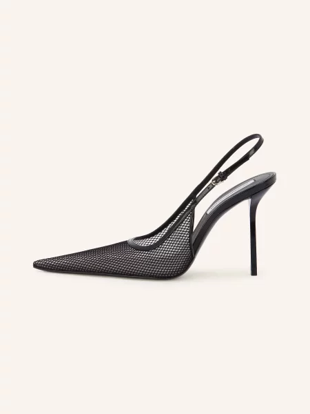 Victoria Beckham Czółenka Typu Slingback schwarz czarna