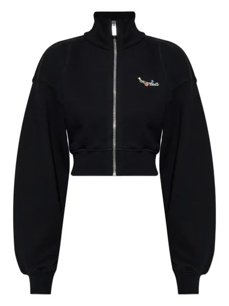 Top Off-white cu model floral alb