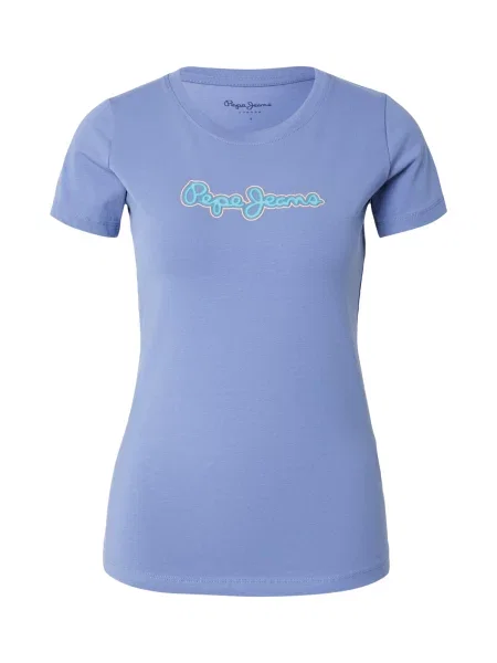 Pepe Jeans Póló vízszín / galambkék / világos narancs