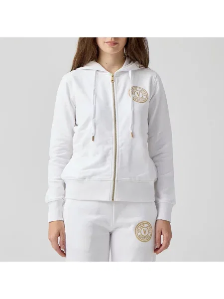 Jeansy Versace Jeans Couture z logo białe
