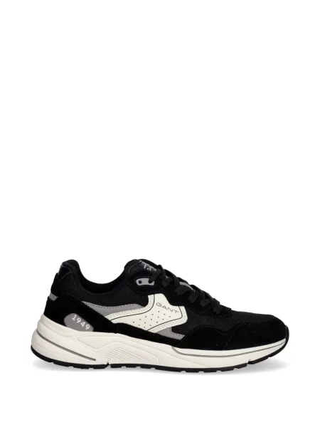 Sneakers Gant με κορδόνια με δαντέλα μαύρο
