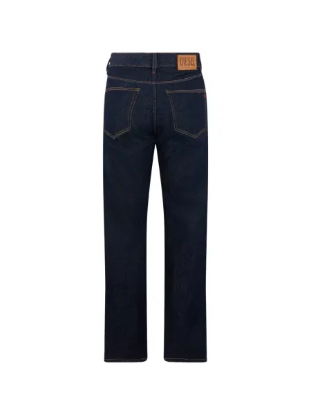 Jeansy straight leg Diesel niebieskie