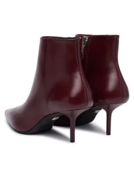 Max Mara Škornji Mxalightbootie Bordo rdeča