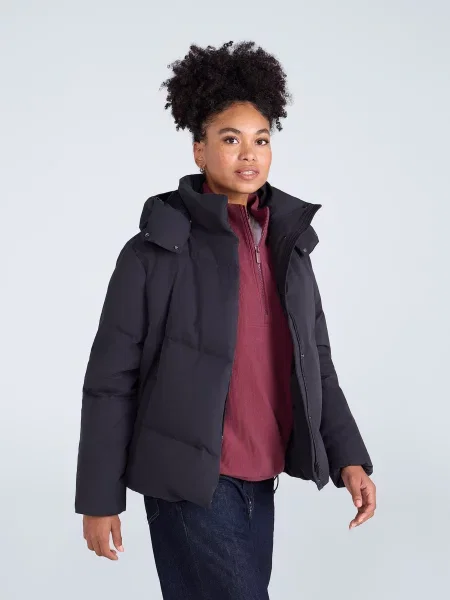 Tess kurtka puchowa krótka Black czarna