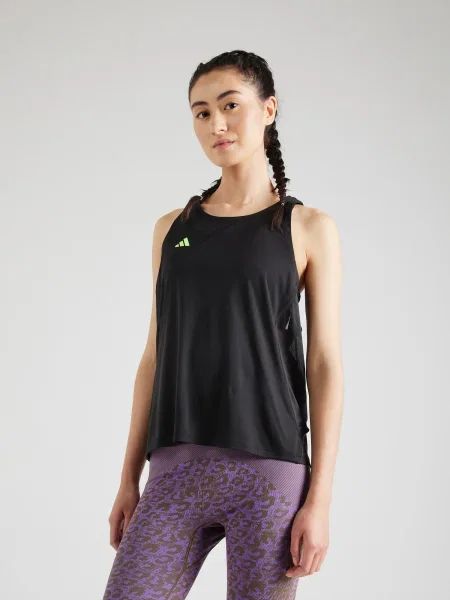 ADIDAS PERFORMANCE Športový top Adizero Essentials limetková čierna