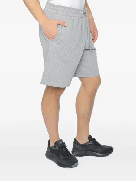 Pantaloni scurți Armani Exchange cu imagine cu cordon gri