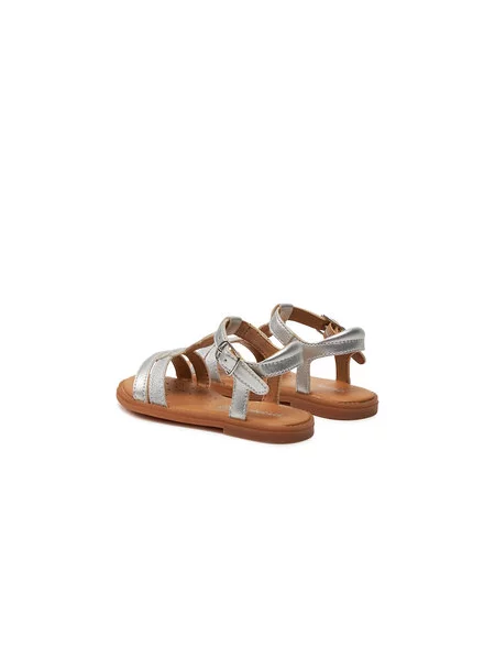 Sandály Geox J Sandal Karly Girl M Stříbrná