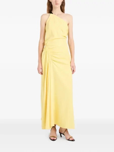 Rochie maxi Proenza Schouler cu un umăr gol galben