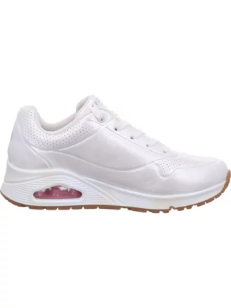 Sneakersy Skechers sznurowane casual białe