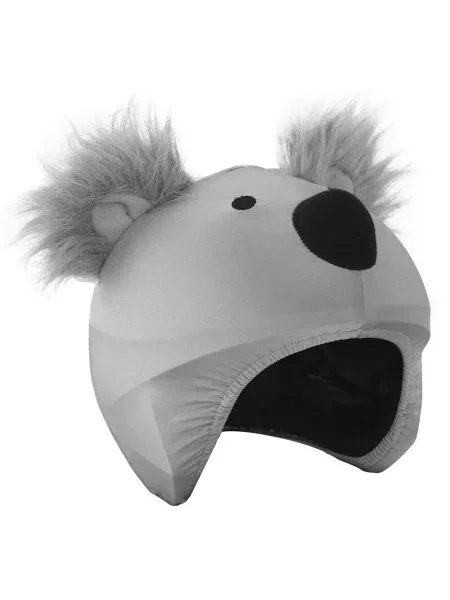 Czapka na kask dla dzieci Coolcasc Animals Koala szara