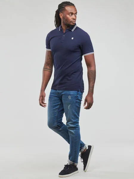 G-Star RAW Póló Dunda tengerészkék / fehér kék