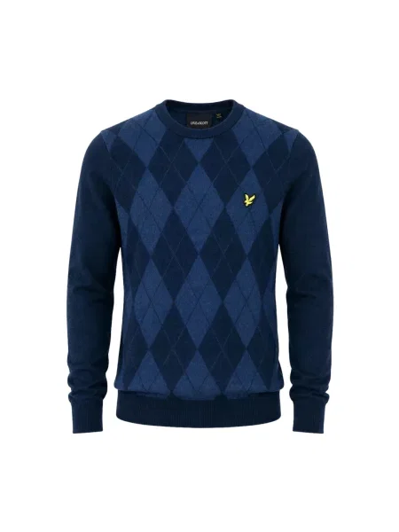 Sweter Lyle & Scott niebieski