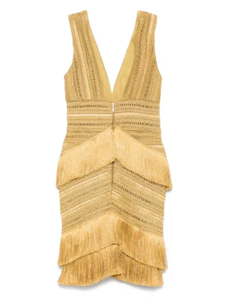 Kostiumas mini mini suknelė Patbo auksinė