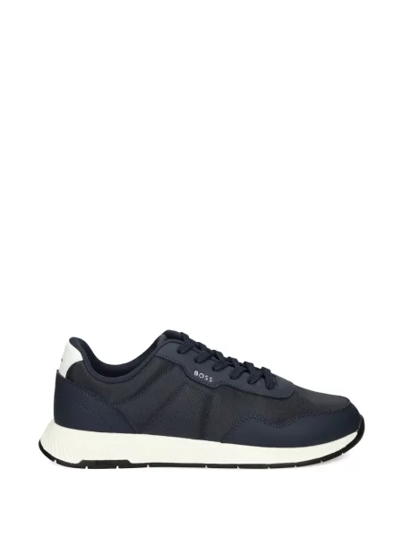 Sneakerși Boss cu șireturi din dantelă albastru