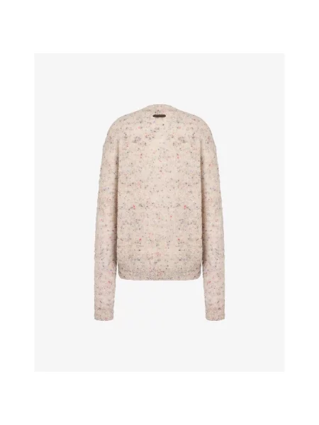 Sweter Moschino wełniany beżowy