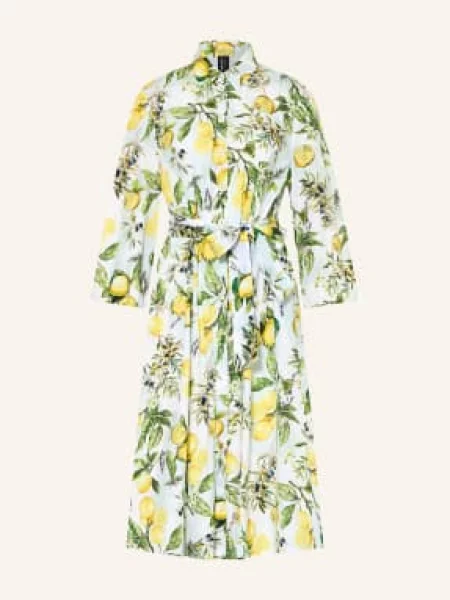 Marc Cain Sukienka Koszulowa Z Rękawami weiss biała