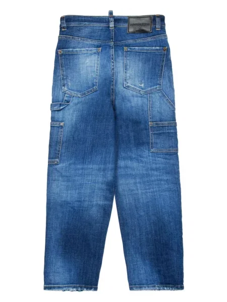 Jeansy dziecięce Dsquared2 niebieskie