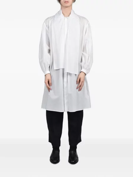 Πουκάμισο Yohji Yamamoto με κρόσσια λευκό